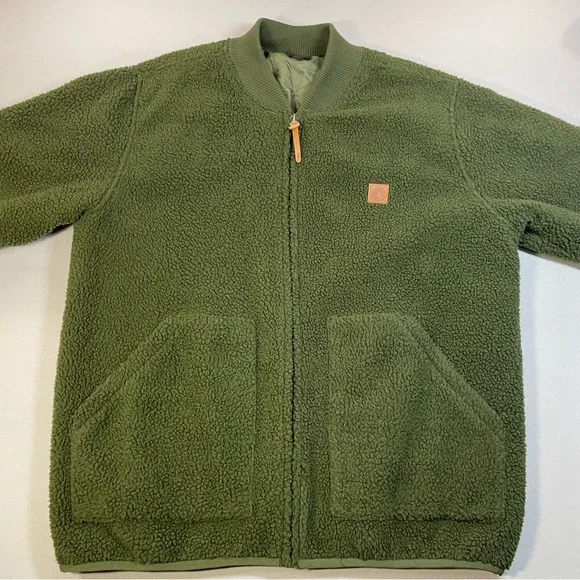 Obey Sherpa Bomber Jacket, Fleece Full Zip - Mens XL - Picture 4 of 14